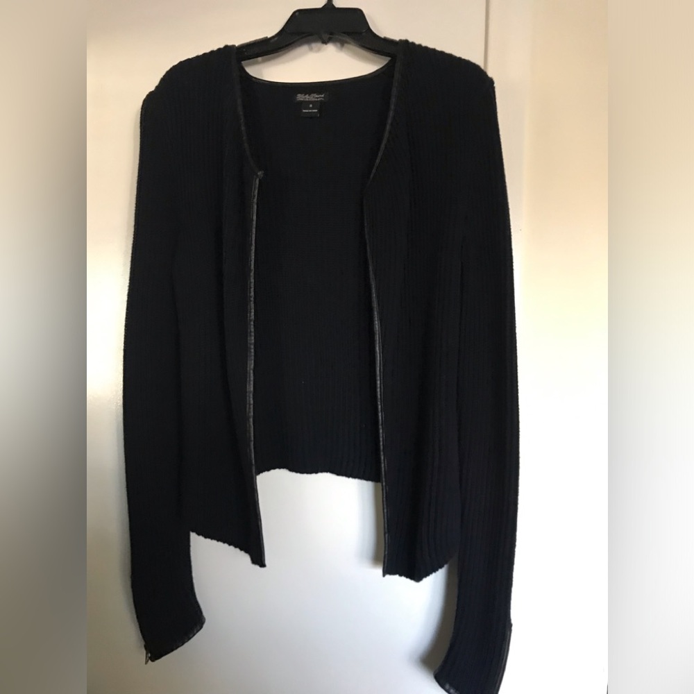 Lucky Brand LIVE IN LOVE size S 100% cotton Black Women's Sweater Long sleeves